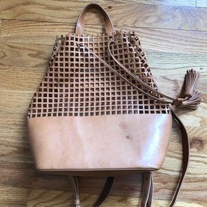 Loeffler Randall Perforated Leather backpack